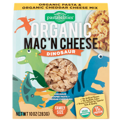 Pastabilities Dinosaur Organic, Mac 'n Cheese