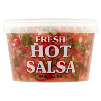 Top Crop Fresh Hot Salsa, 16 oz, 16 Ounce