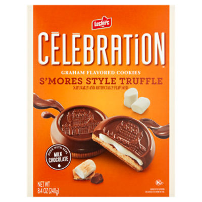 Leclerc Celebration S'mores Style Truffle Graham Flavored Cookies, 8.4 oz