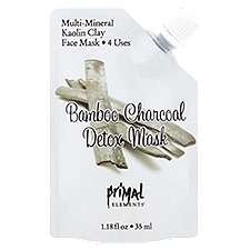 Primal Elements Bamboo Charcoal, Detox Mask, 1.18 Fluid ounce