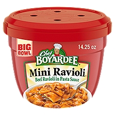 Chef BOYARDEE Mini Ravioli Beef Ravioli in Pasta Sauce Big Bowl, 14.5 oz