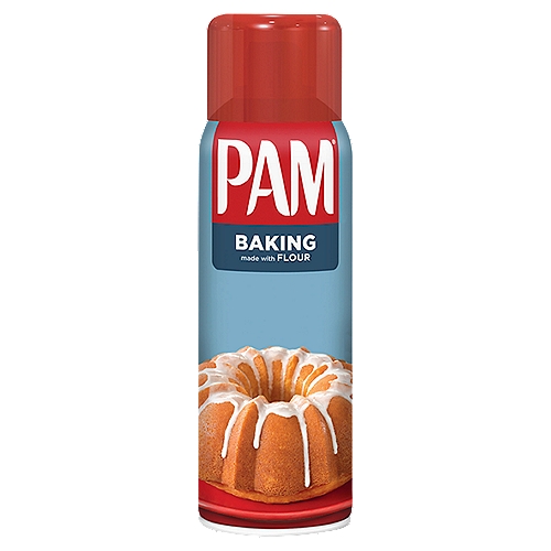 Pam Baking No-Stick Cooking Spray, 5 oz
Pam baking is specially blended with flour to make sure your cherished baking recipes come out looking just the way you want. Plus clean up's a breeze! So get baking, and show that cake who's boss.