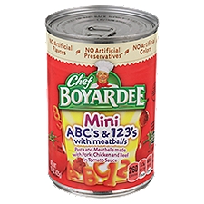 Chef Boyardee Mini ABC's & 123's with Meatballs, 15 oz, 15 Ounce