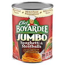 Chef Boyardee Jumbo Spaghetti & Meatballs, 14.5 oz