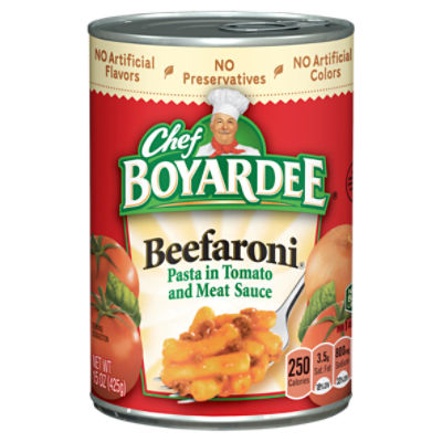 Chef Boyardee Beefaroni Pasta in Tomato and Sauce, 15 oz, 15 Ounce