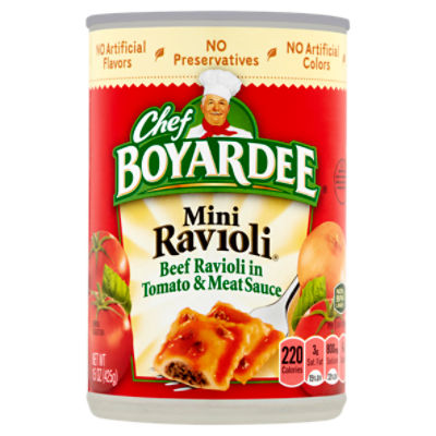 Chef Boyardee Mini Beef Ravioli, 15 oz, 15 Ounce
