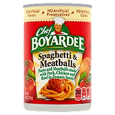 Chef Boyardee Spaghetti & Meatballs, 14.5 oz, 14.5 Ounce