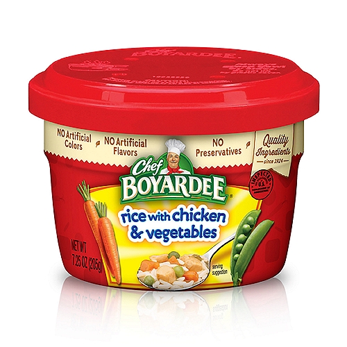 Chef Boyardee Rice with Chicken & Vegetables, 7.25 oz
