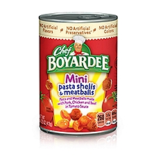 Chef Boyardee Mini Pasta Shells & Meatballs, 14.75 oz