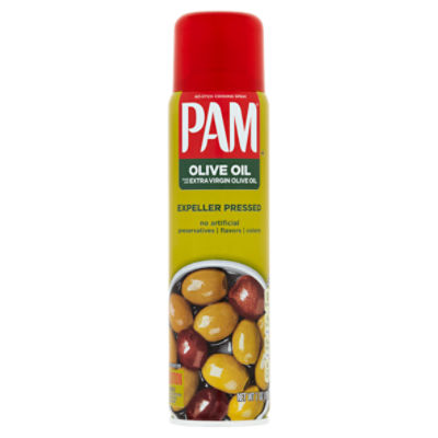 Pam Expeller Pressed Olive Oil No-Stick Cooking Spray, 7 oz