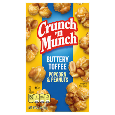 Crunch 'n Munch Buttery Toffee Popcorn with Peanuts, 3.5 oz