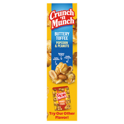 Crunch 'n Munch Popcorn & Peanuts Buttery Toffee, 3.5 oz