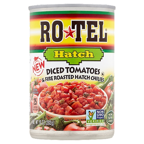 Ro-Tel Diced Tomatoes & Fire Roasted Hatch Chilies, 10 oz