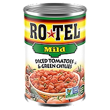 Ro-Tel Mild Diced, Tomatoes & Green Chilies, 10 Ounce