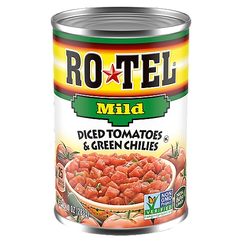 Ro-Tel Mild Diced Tomatoes & Green Chilies, 10 oz