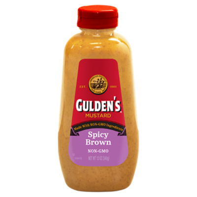 Gulden's Spicy Brown Mustard, 12 oz