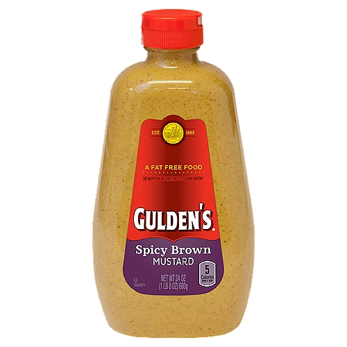 Gulden's Spicy Brown Mustard, 24 oz
