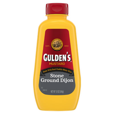 Gulden's Stone Ground Dijon Mustard, 12 oz ShopRite