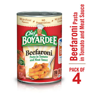 Chef Boyardee Beefaroni Value Pack, 15 oz, 4 count, 60 Ounce