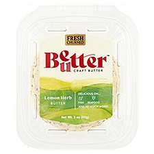 Better Butter Fresh Churned Lemon Herb Butter, 3 oz, 3 Ounce