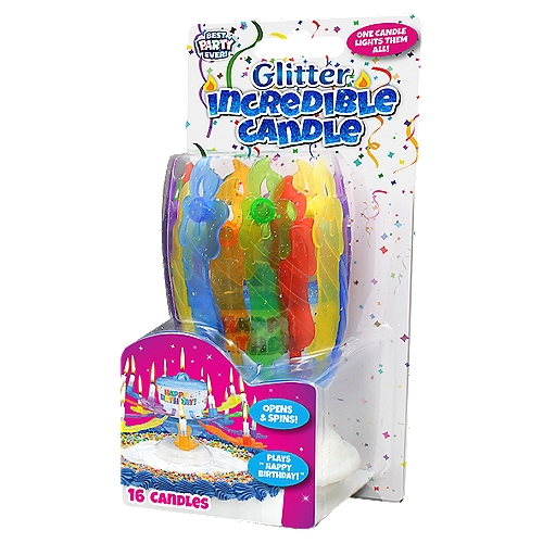 Glitter Incredible Candle, 16 count