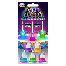 Best Party Ever! Cake Brites Flashing Cake Holders, 1 Each