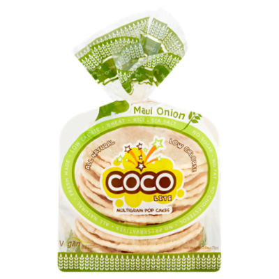 Coco Lite Maui Onion Multigrain Pop Cakes, 2.64 oz