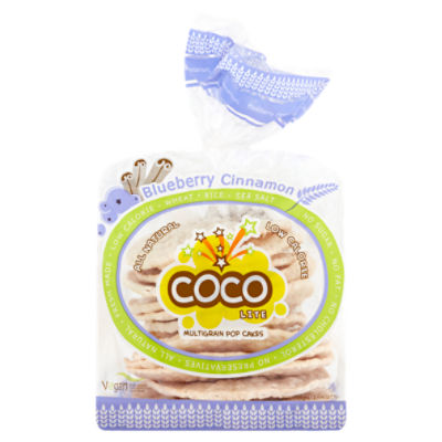 Coco Lite Blueberry Cinnamon Multigrain Pop Cakes, 2.64 oz