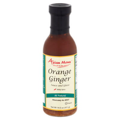 Asian Menu Orange Ginger Sauce and Glaze, 14.5 oz