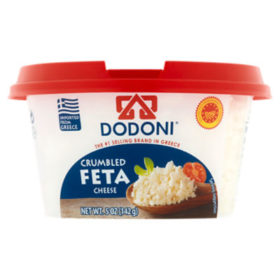 Dodoni Crumbled Feta Cheese, 5 oz