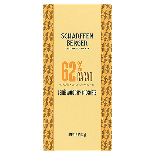 Scharffen Berger Chocolate Maker 62% Cacao Semisweet Dark Chocolate, 3 oz