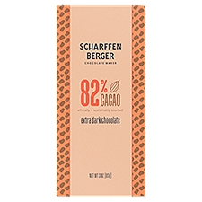 Scharffen Berger Chocolate Maker 82% Cacao Extra Dark Chocolate, 3 oz