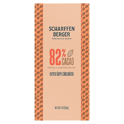 Scharffen Berger Chocolate Maker 82% Cacao Extra Dark Chocolate, 3 oz