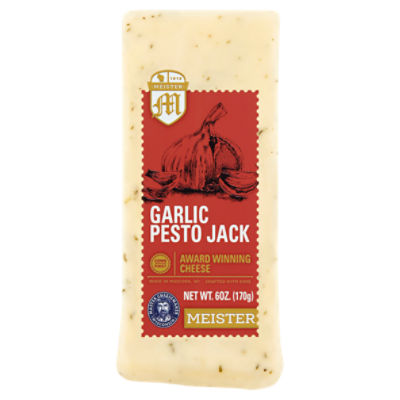 Meister Garlic Pesto Jack Cheese, 6 oz