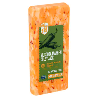 Meister Muscoda Mayhem Colby Jack Cheese, 6 oz