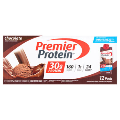 Premier Protein Chocolate High Protein Shake, 11 fl oz, 12 count