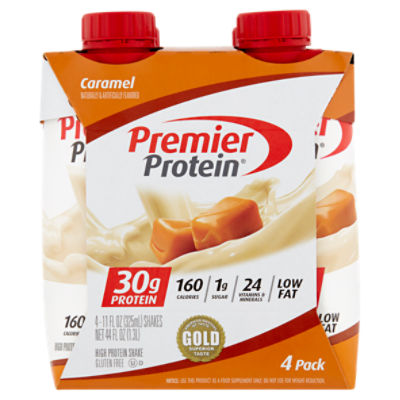 Premier Protein Caramel High Protein Shake, 11 fl oz, 4 count ShopRite