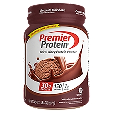 Premier Protein 100% Whey Chocolate Milkshake Protein Powder, 28 oz, 28 Ounce