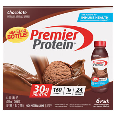 Premier Protein Chocolate High Protein Shake, 11.5 fl oz, 6 count