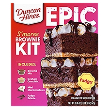 Duncan Hines Epic Kit, Smores Brownie Mix Kit, 24.16 oz., 24.16 Ounce