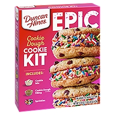 Duncan Hines Epic Cookie Dough Cookie Kit, 22.18 oz, 22.18 Ounce