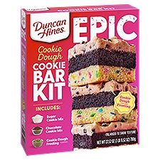 Duncan Hines Baking Kit Epic Cookie Dough Cookie Bar Kit, 27.52 Ounce