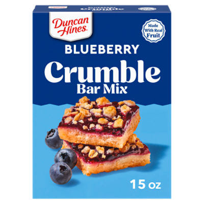Duncan Hines Blueberry Crumble Bar Mix, 15.21 oz