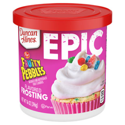 Duncan Hines EPIC Fruity Pebbles Flavored Frosting, 14 oz.