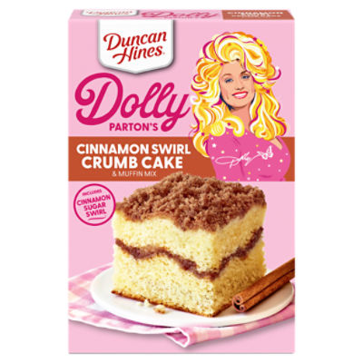 Duncan Hines Dolly Parton's Cinnamon Swirl Crumb Cake & Muffin Mix, 20 oz