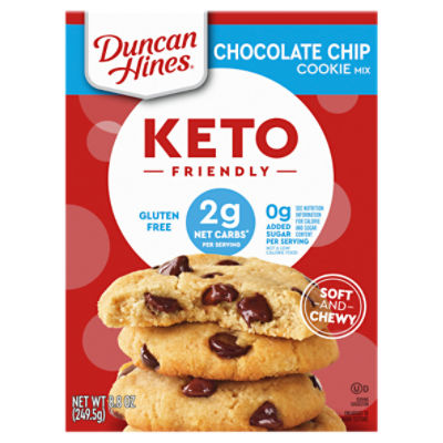 Duncan Hines Keto Friendly Chocolate Chip Cookie Mix, 8.8 oz.