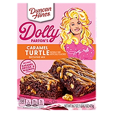 Duncan Hines Dolly Parton's Caramel Turtle Flavored Brownie Mix, 16.7 oz., 16.7 Ounce