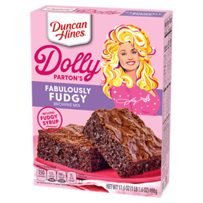 Duncan Hines Dolly Parton's Fabulously Fudgy Brownie Mix, 17.6 oz 