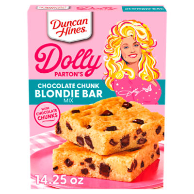 Duncan Hines Dolly Parton's Chocolate Chunk Blondie Bar Mix, 14.25 oz
