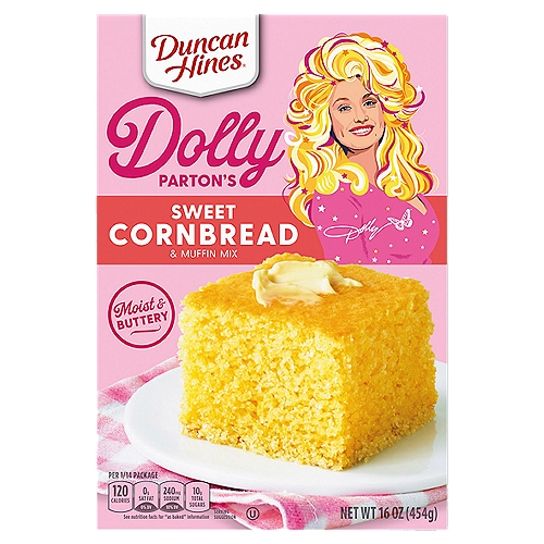 Duncan Hines Dolly Parton's Sweet Cornbread & Muffin Mix, 16 oz.